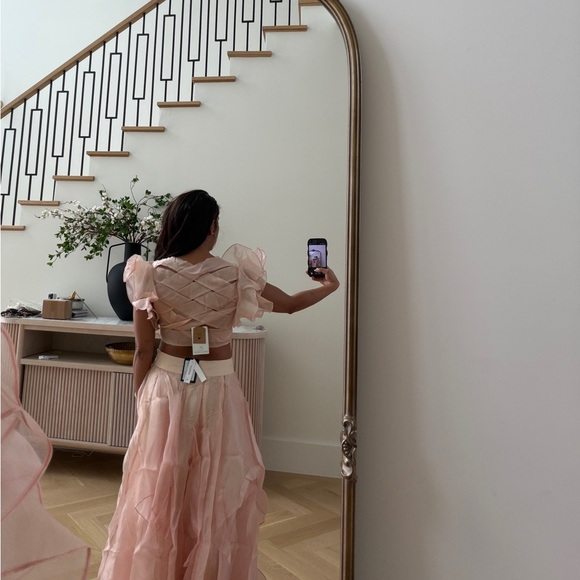 Pink Ruffled lehenga - Picture 2 of 5